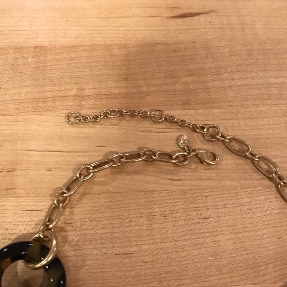 J. Crew Tortoise Shell Enamel Loop Necklace - Picture 10 of 12